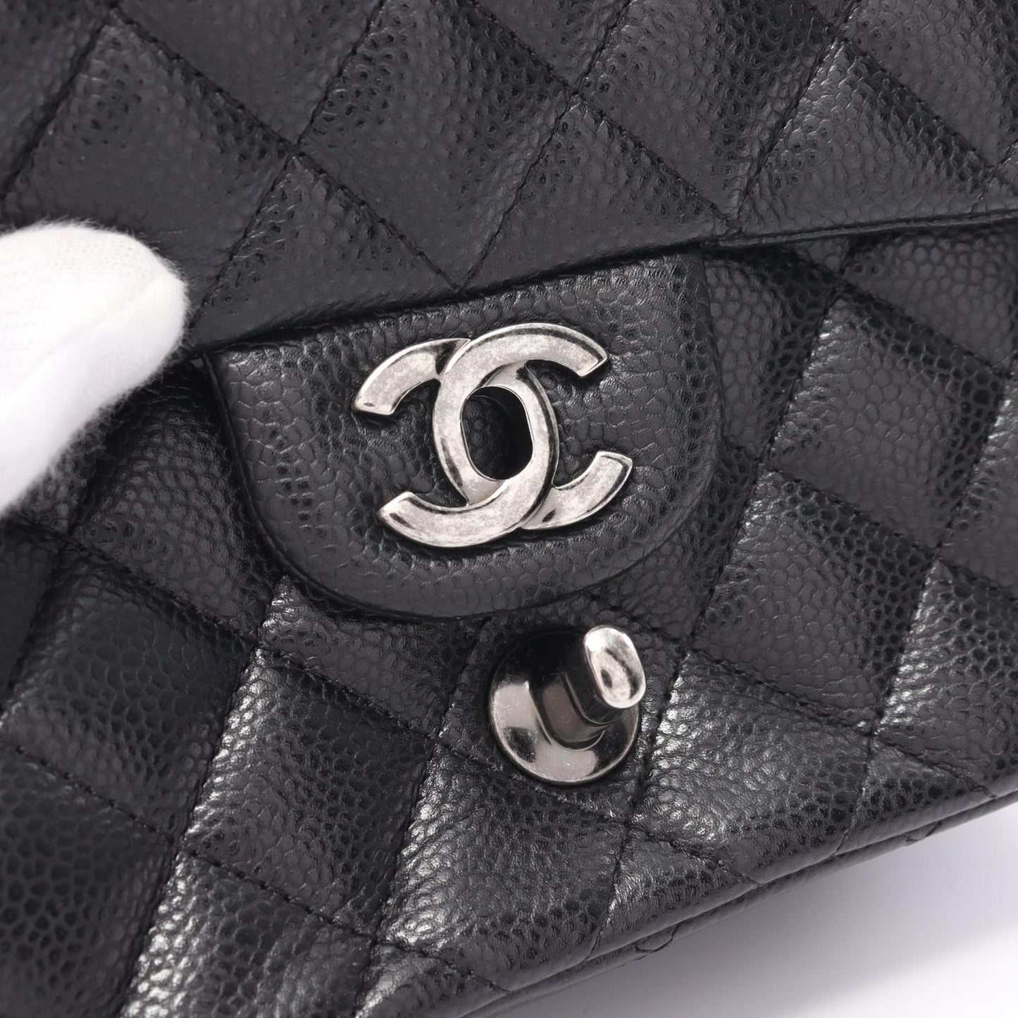 Chanel Mini Matelasse Caviar Skin Shoulder Bag