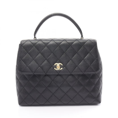 Chanel Matelasse Handbag Caviar Skin Black
