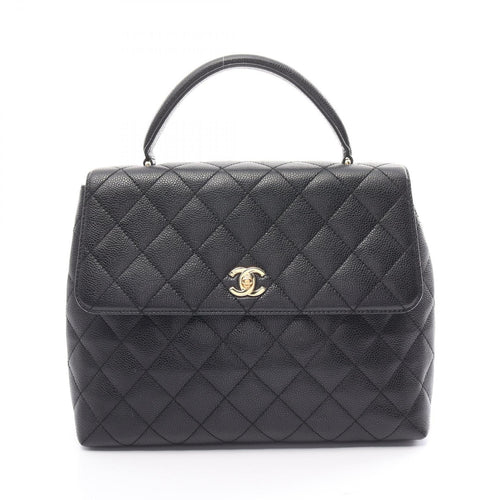 Chanel Matelasse Handbag Caviar Skin Black