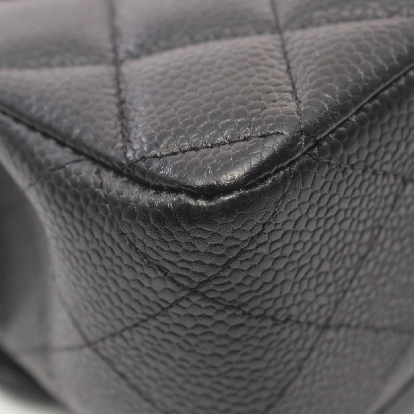 Chanel Caviar Skin Matelasse Flap Shoulder Bag