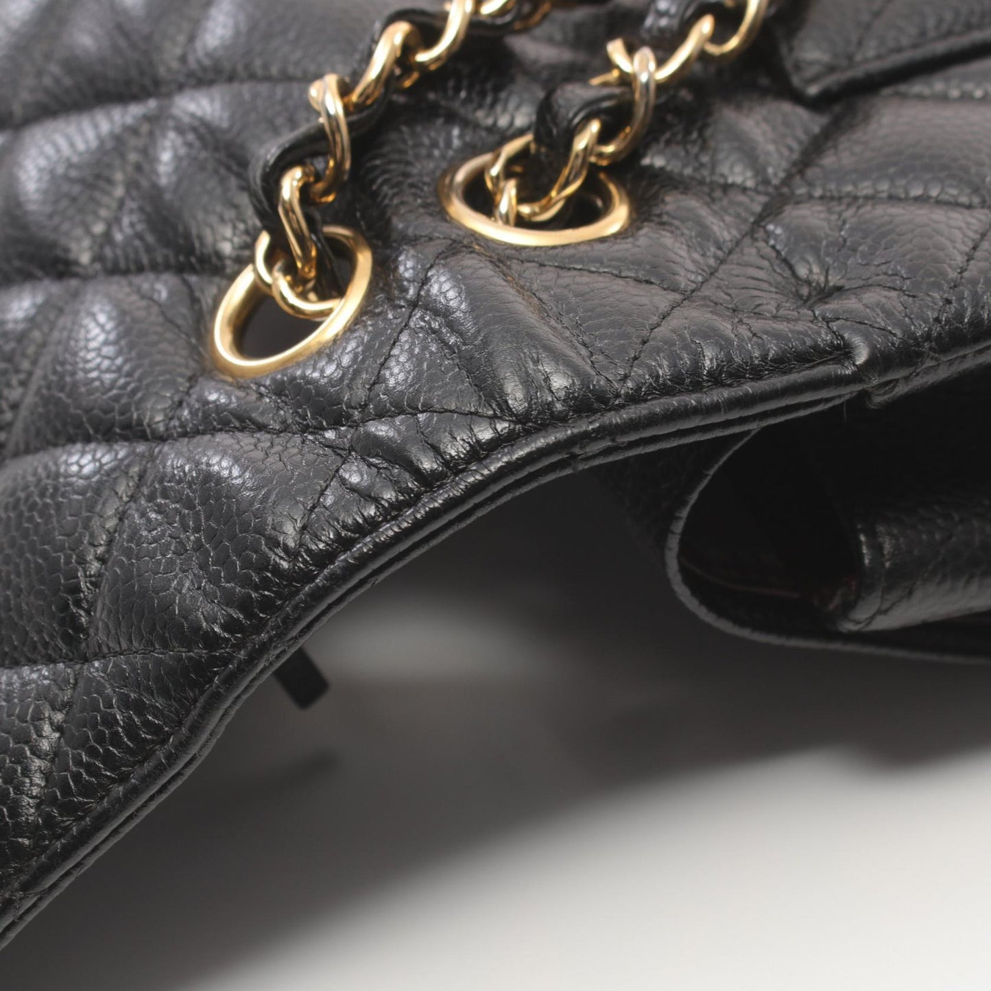 Chanel Caviar Skin Matelasse Flap Shoulder Bag