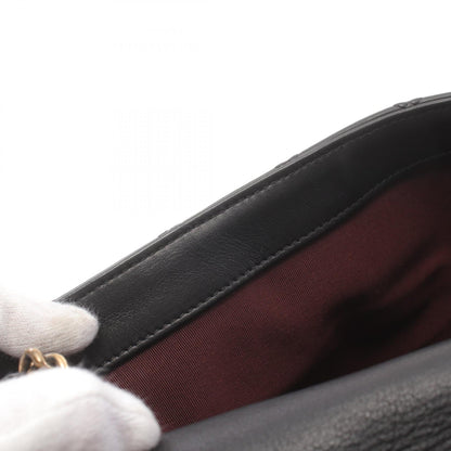 Chanel 2.55 Leather Shoulder Bag Black