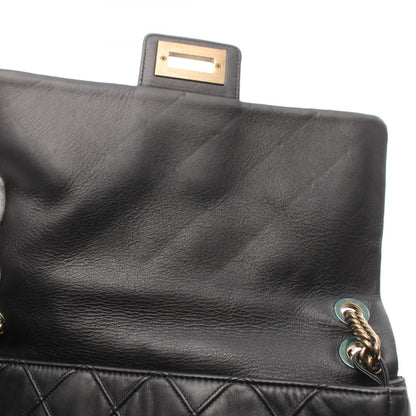 Chanel 2.55 Leather Shoulder Bag Black