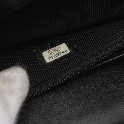 Chanel Wild Stitch Canvas Handbag Black