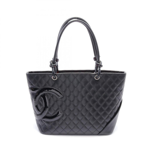 Chanel Cambon Large Tote Bag Leather Black