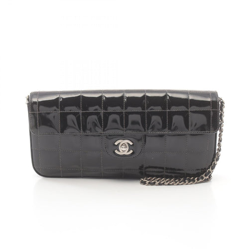 Chanel Patent Leather Chocolate Bar Shoulder Bag