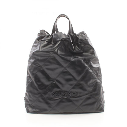 Chanel Leather Large Backpack AS3313