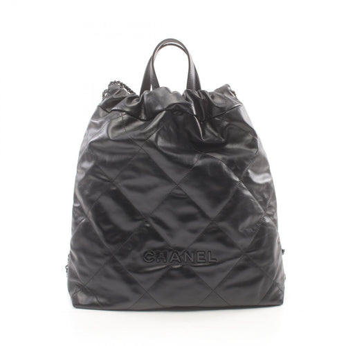 Chanel Leather Large Backpack AS3313