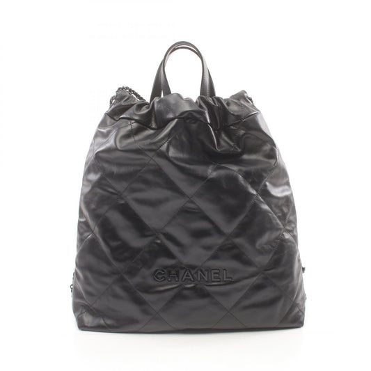 Chanel Leather Large Backpack AS3313