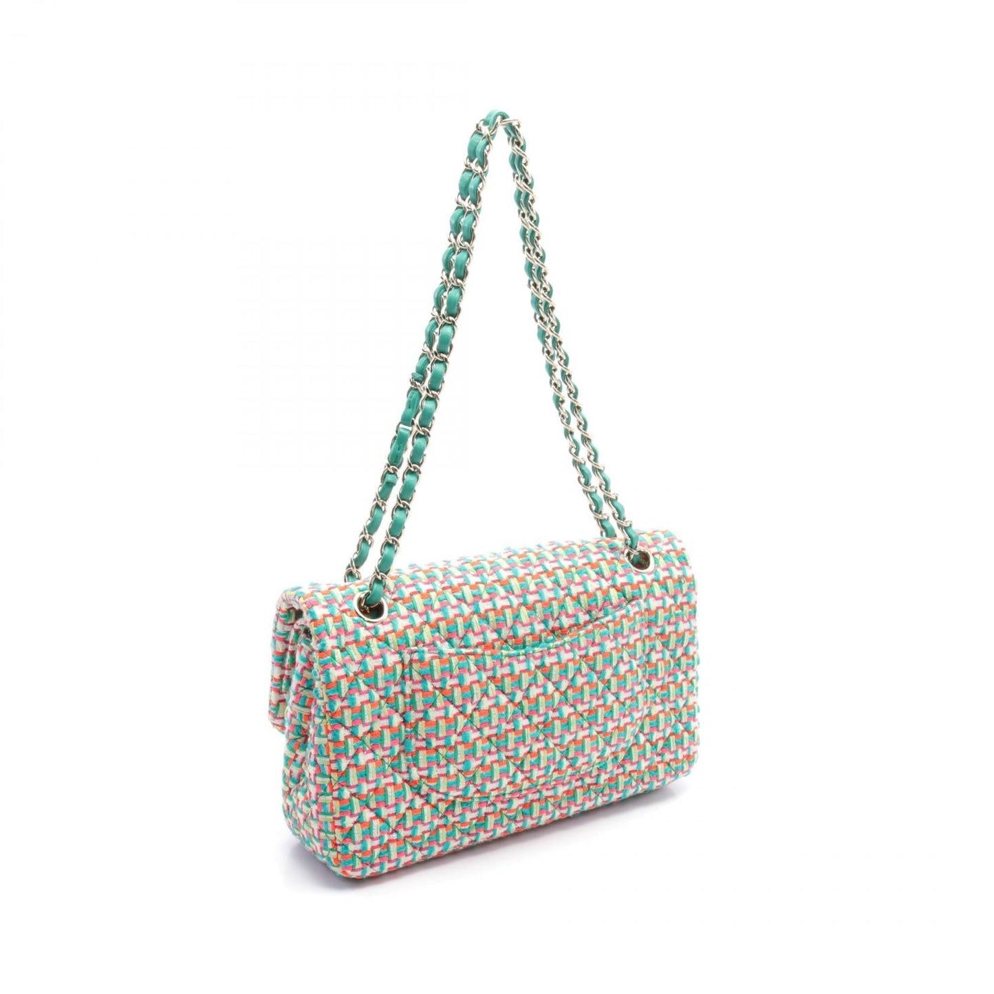 Chanel Matelasse W Flap Shoulder Bag Fabric