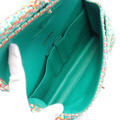 Chanel Matelasse W Flap Shoulder Bag Fabric