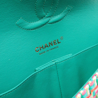 Chanel Matelasse W Flap Shoulder Bag Fabric