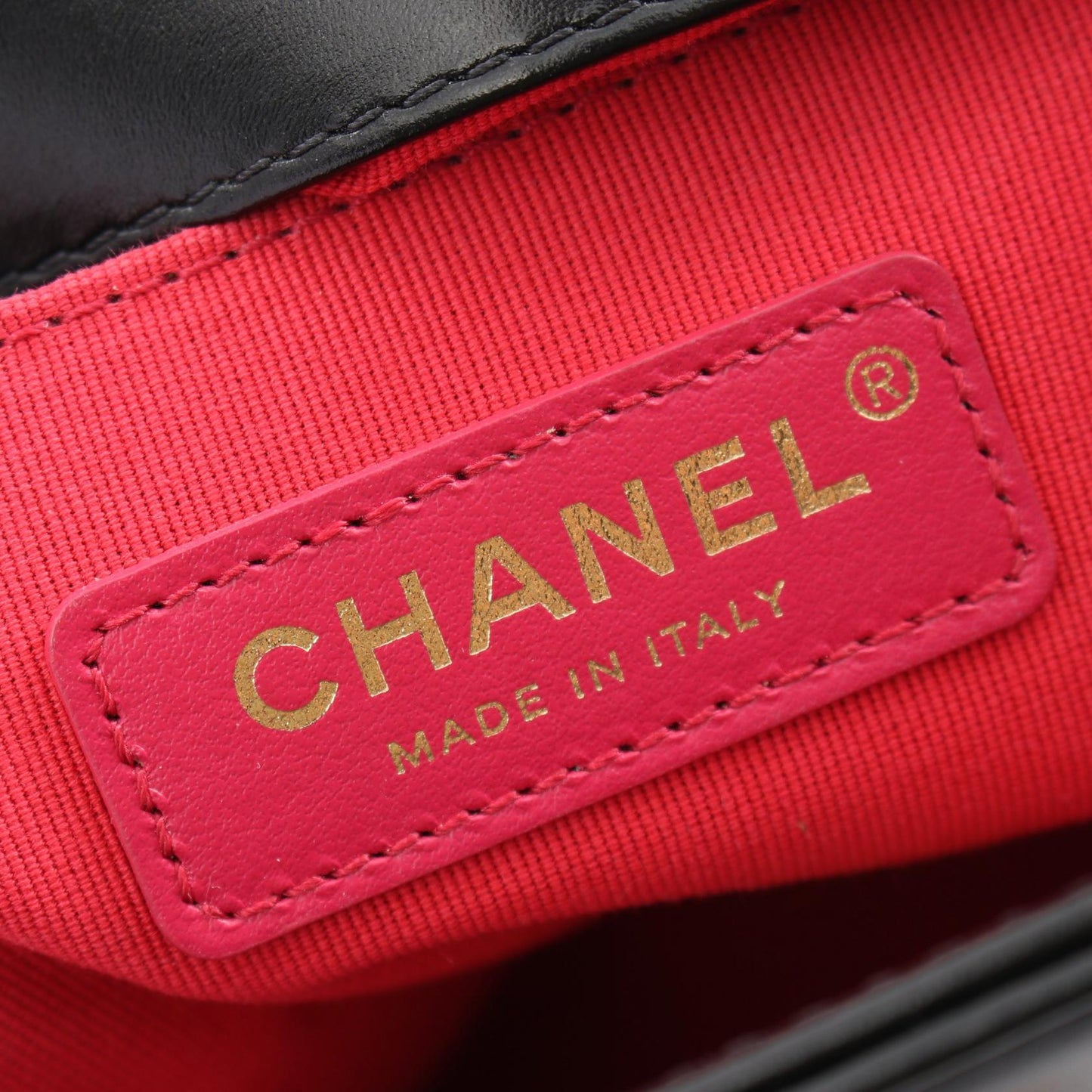 Chanel Boy Leather Shoulder Bag Black AS3018