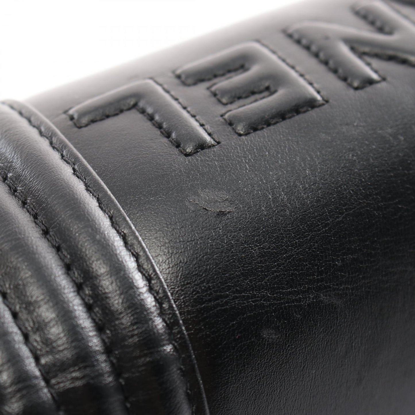 Chanel Boy Leather Shoulder Bag Black AS3018