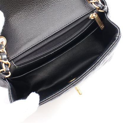 Chanel Mini Matelasse Shoulder Bag Black