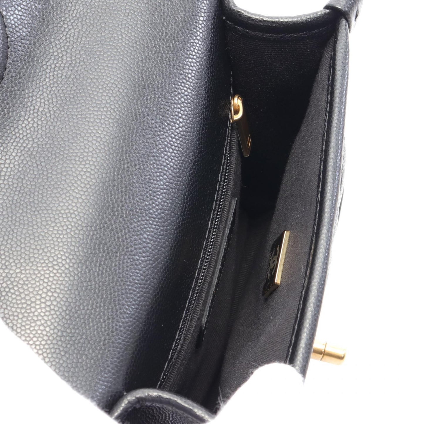 Chanel Small Top Handle Shoulder Bag Black