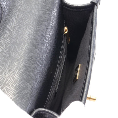 Chanel Small Top Handle Shoulder Bag Black