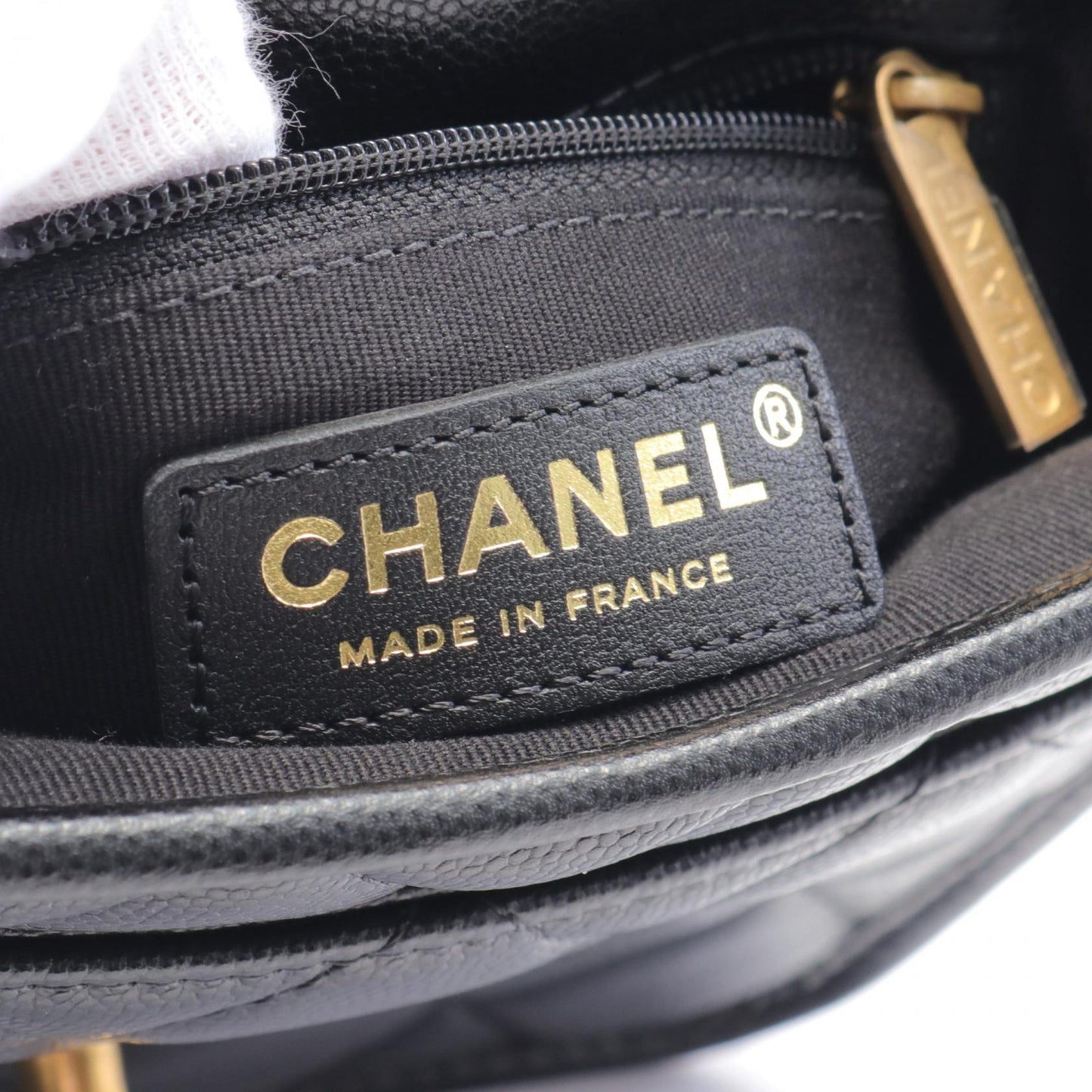 Chanel Small Top Handle Shoulder Bag Black