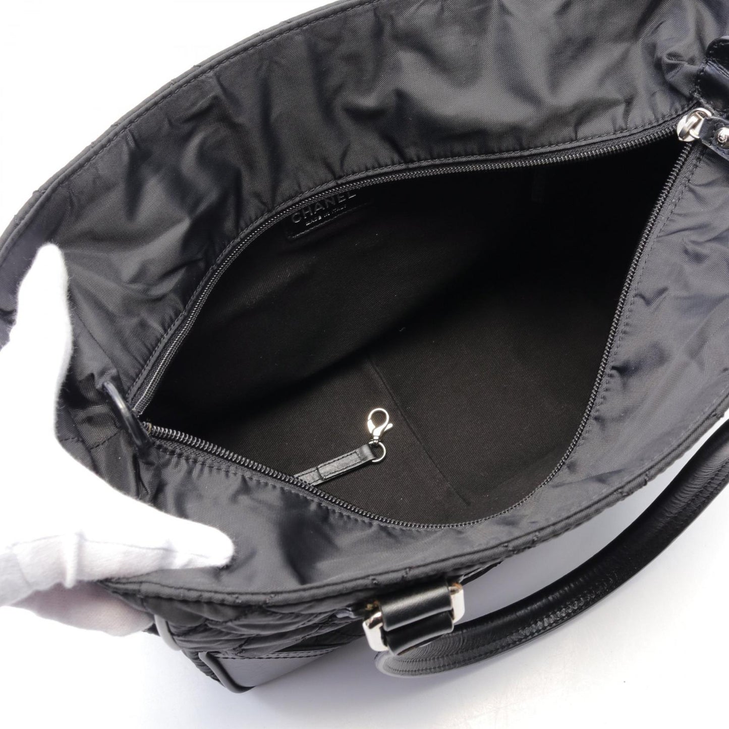 Chanel Nylon Leather Tote Bag