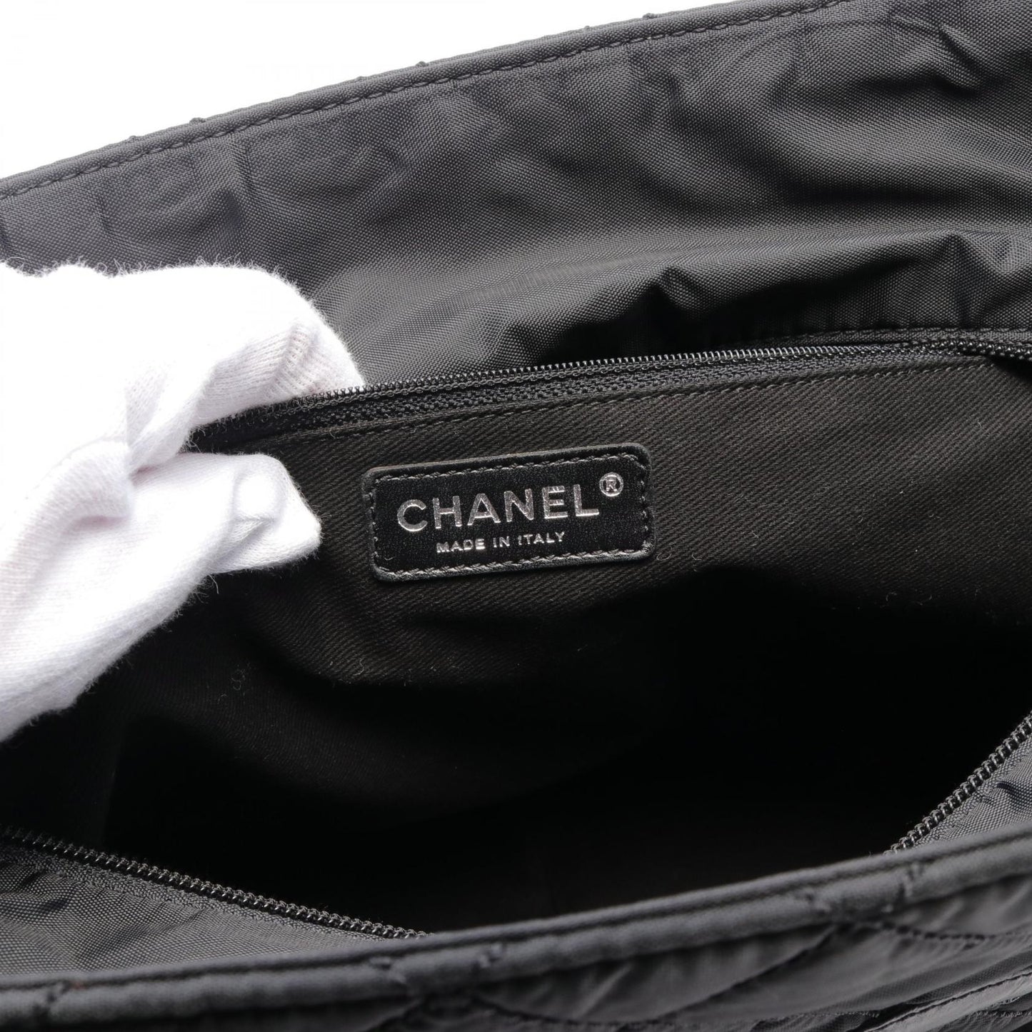 Chanel Nylon Leather Tote Bag