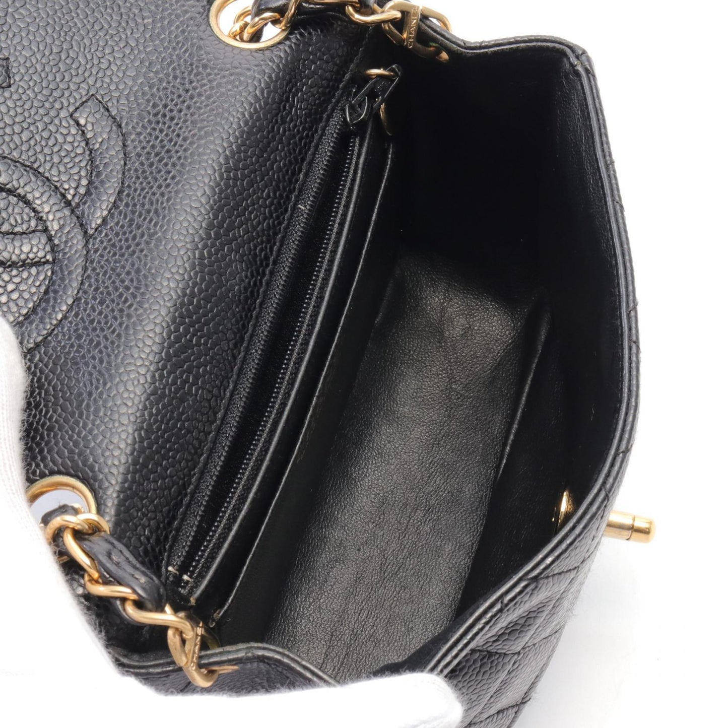 Chanel Mini Matelasse Shoulder Bag Black