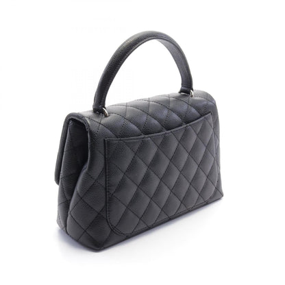 Chanel Matelasse Handbag Caviar Skin Black