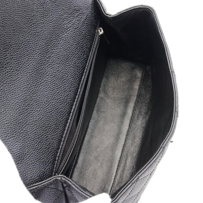 Chanel Matelasse Handbag Caviar Skin Black