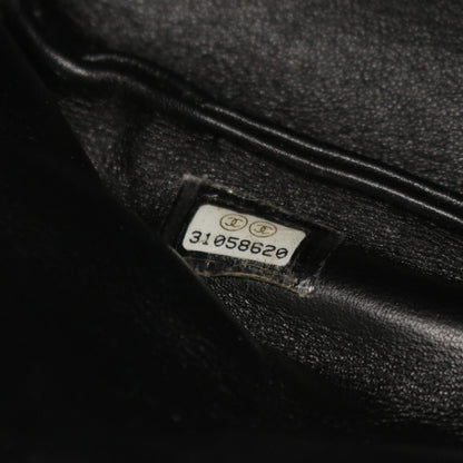 Chanel Leather Matelasse Shoulder Bag Black
