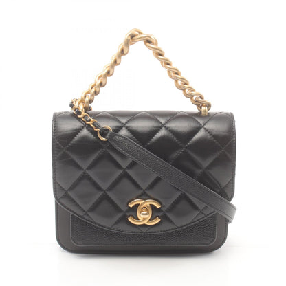 Chanel Matelasse Leather Shoulder Bag Black