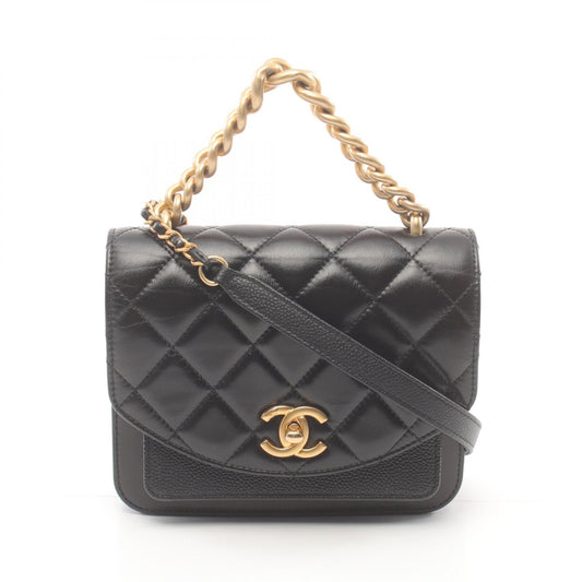 Chanel Matelasse Leather Shoulder Bag Black