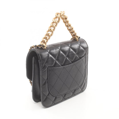 Chanel Matelasse Leather Shoulder Bag Black