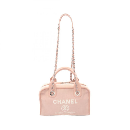 Chanel Canvas Leather Bowling Shoulder Bag