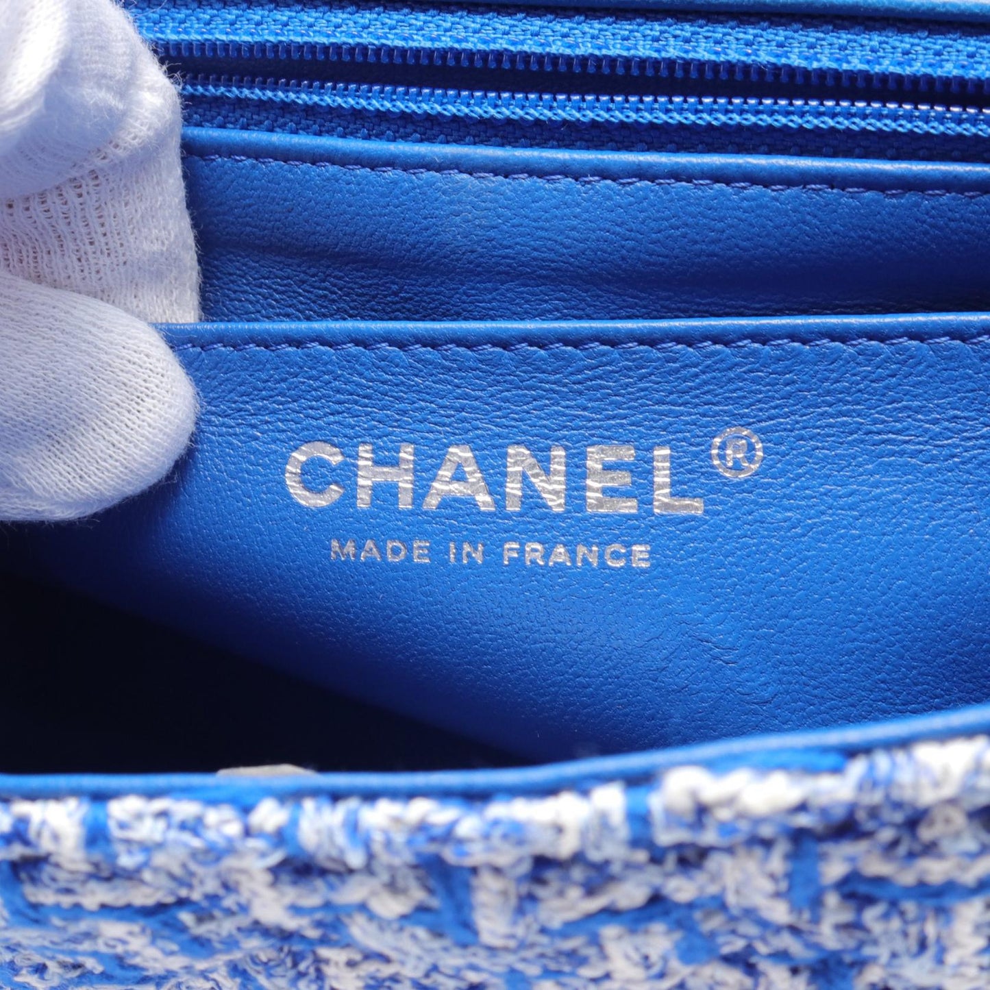 Chanel Mini Matelasse 20 Shoulder Bag Fabric Leather