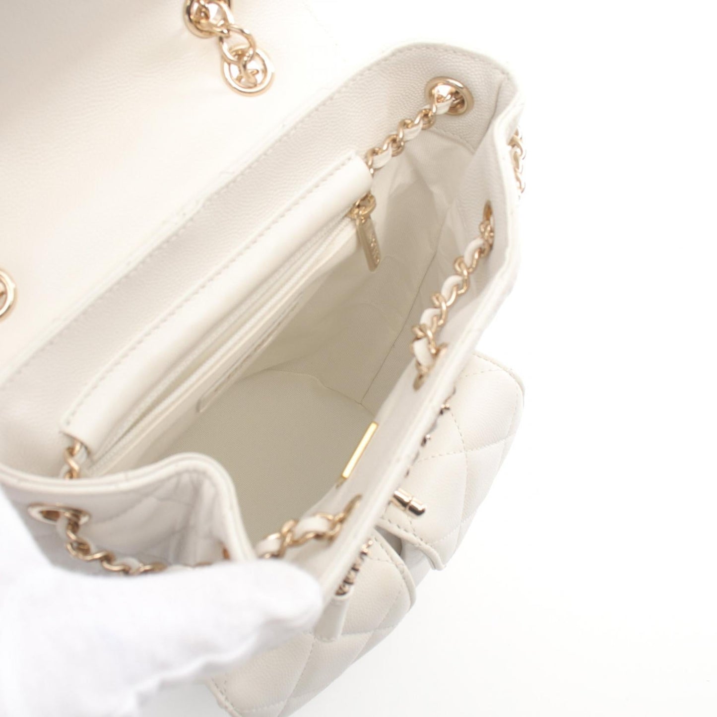 Chanel Caviar Skin Matelasse Backpack AS3200