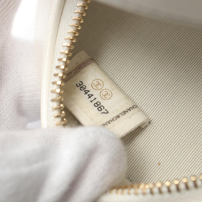 Chanel Matelasse Mini Shoulder Bag Lambskin White