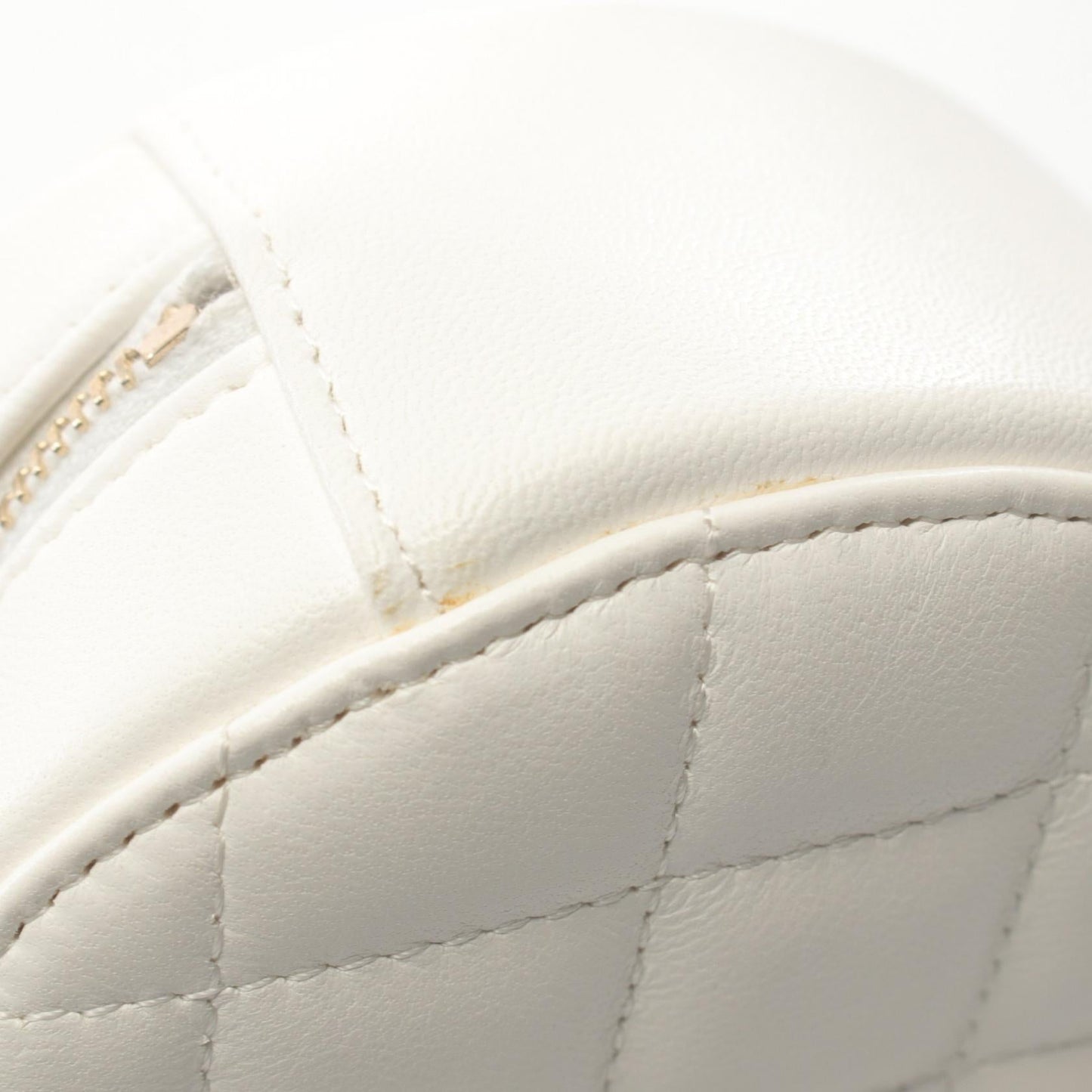 Chanel Matelasse Mini Shoulder Bag Lambskin White
