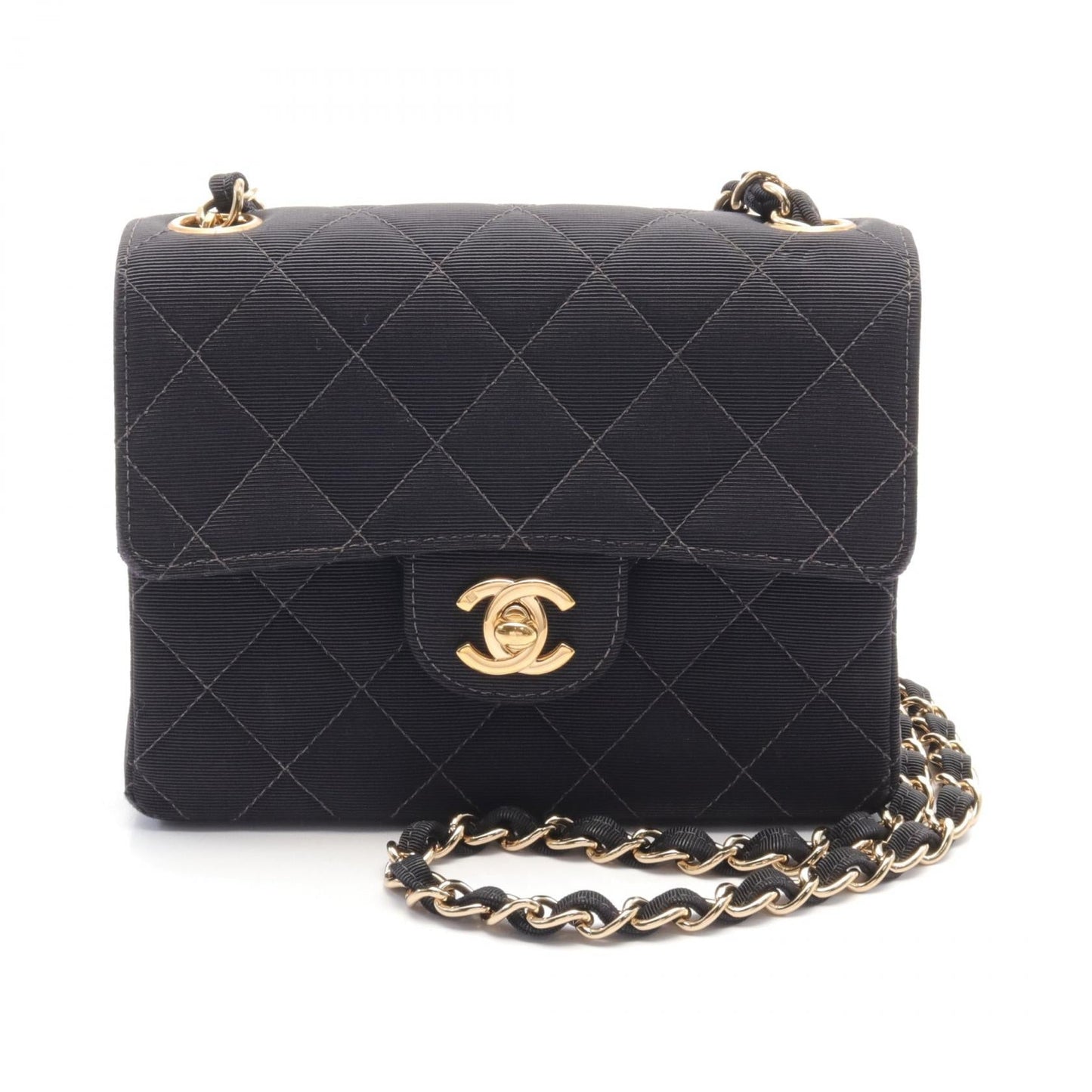Chanel Mini Matelasse Canvas Shoulder Bag A35200