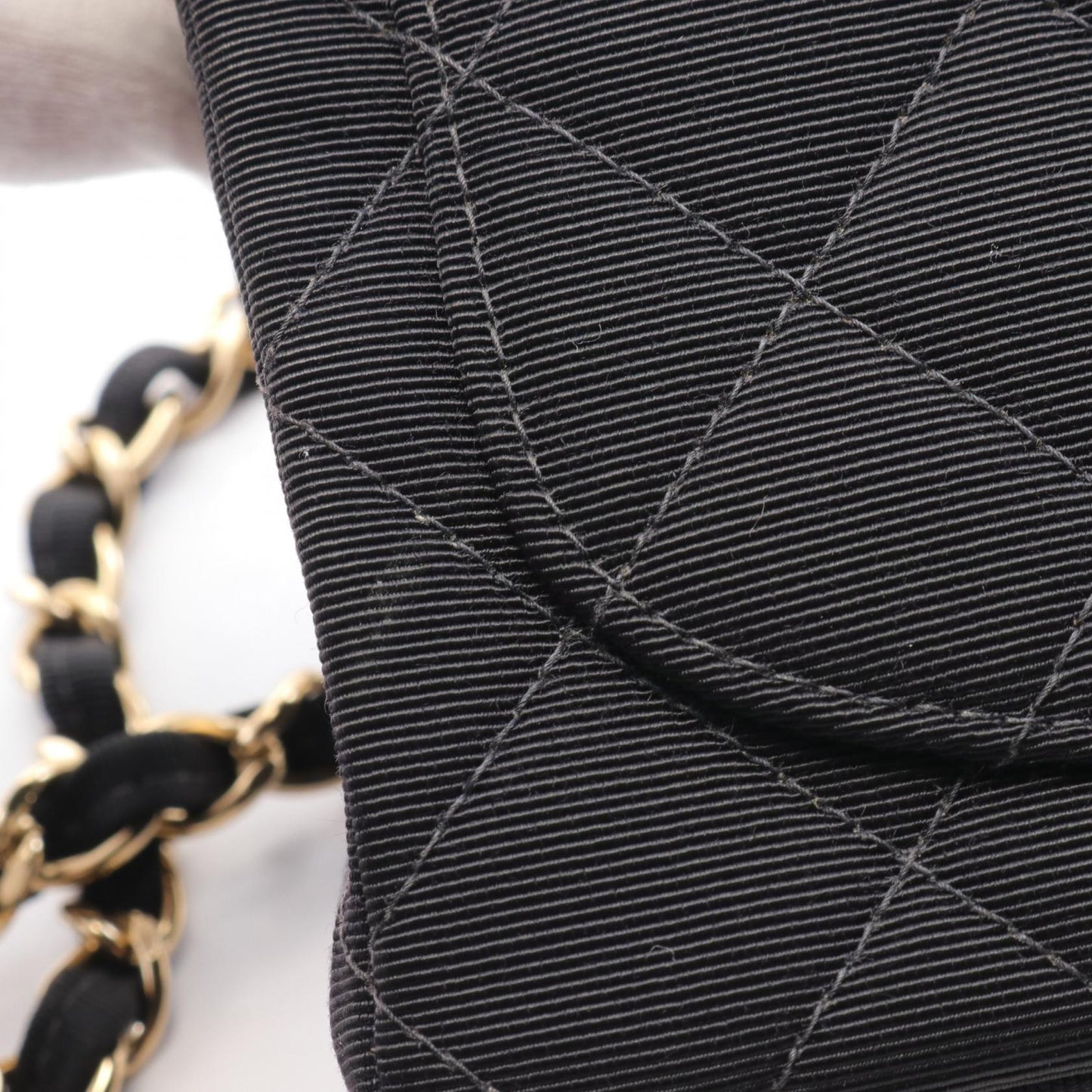 Chanel Mini Matelasse Canvas Shoulder Bag A35200