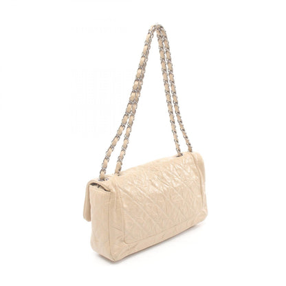 Chanel Leather Matelasse Shoulder Bag Beige