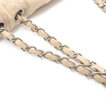 Chanel Leather Matelasse Shoulder Bag Beige
