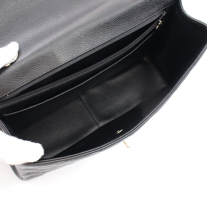 Chanel Caviar Skin Single Flap Shoulder Bag