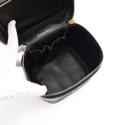 Chanel Caviar Skin Coco Mark Handbag Black
