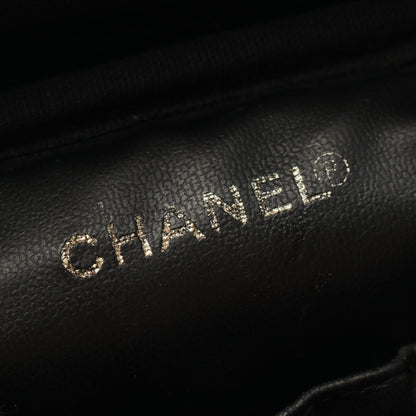 Chanel Caviar Skin Coco Mark Handbag Black