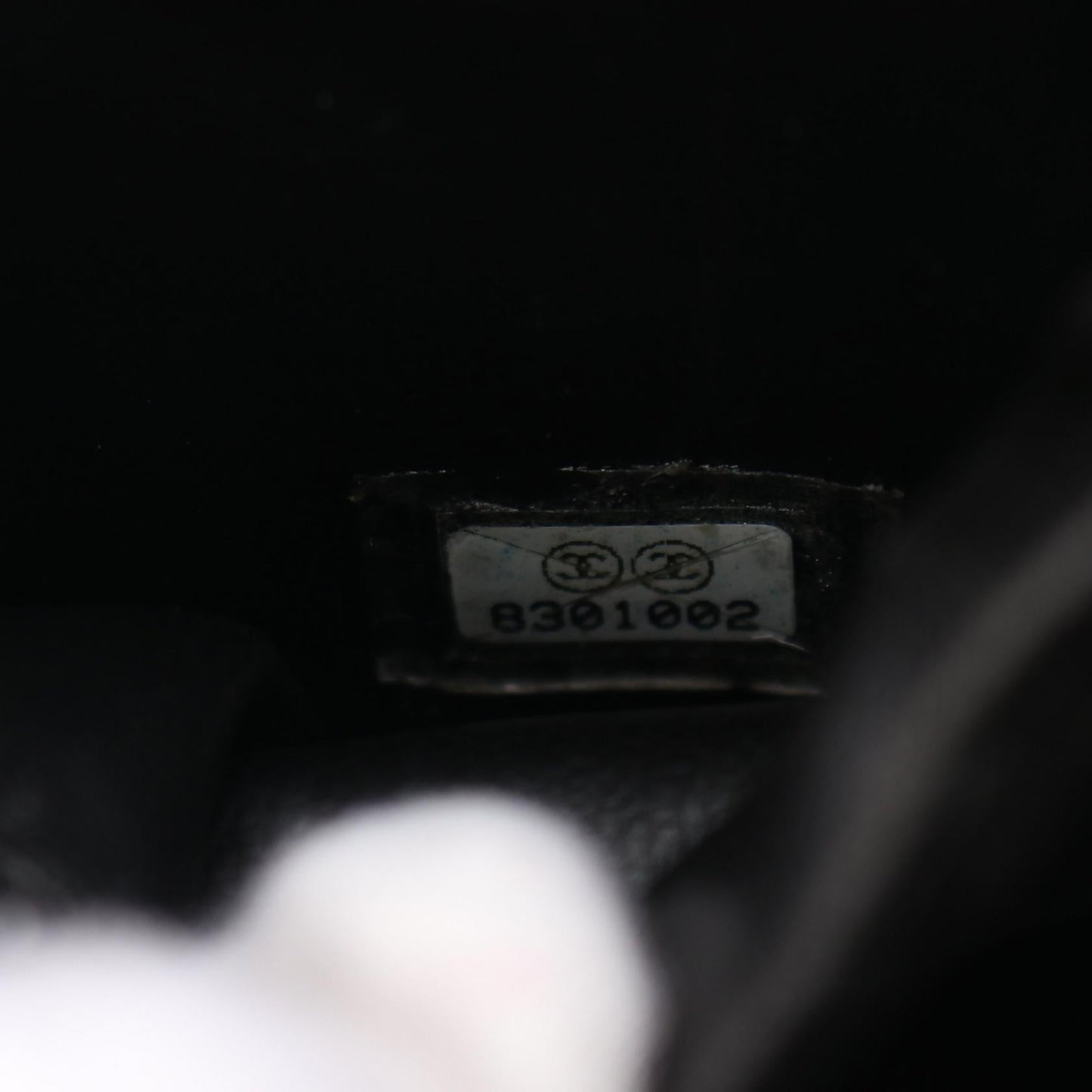Chanel Caviar Skin Coco Mark Handbag Black