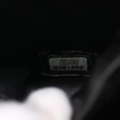 Chanel Caviar Skin Coco Mark Handbag Black