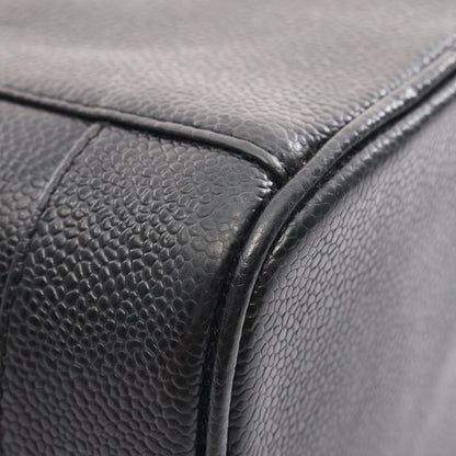 Chanel Caviar Skin Coco Mark Handbag Black