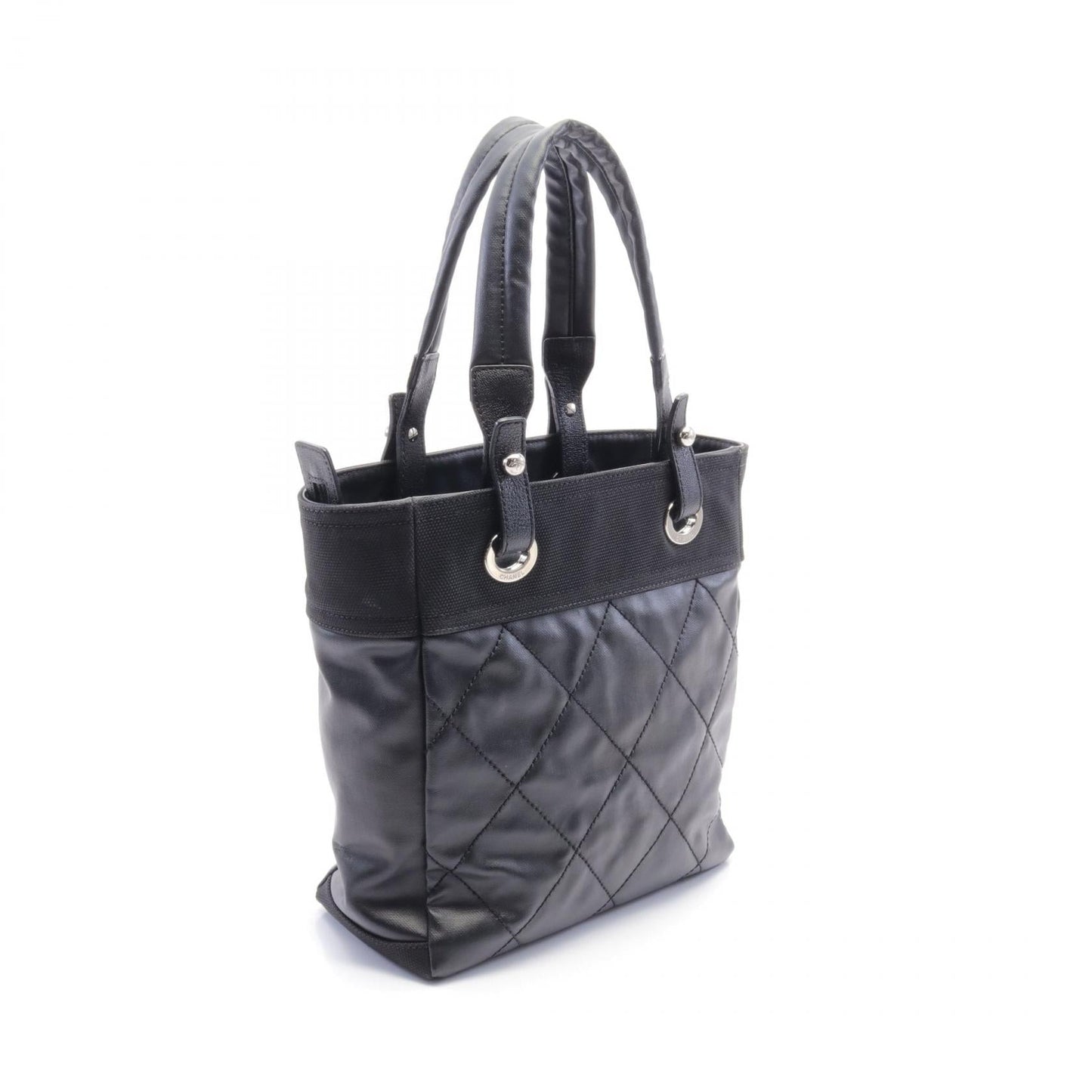 Chanel Paris Biarritz PM Tote Bag Leather PVC