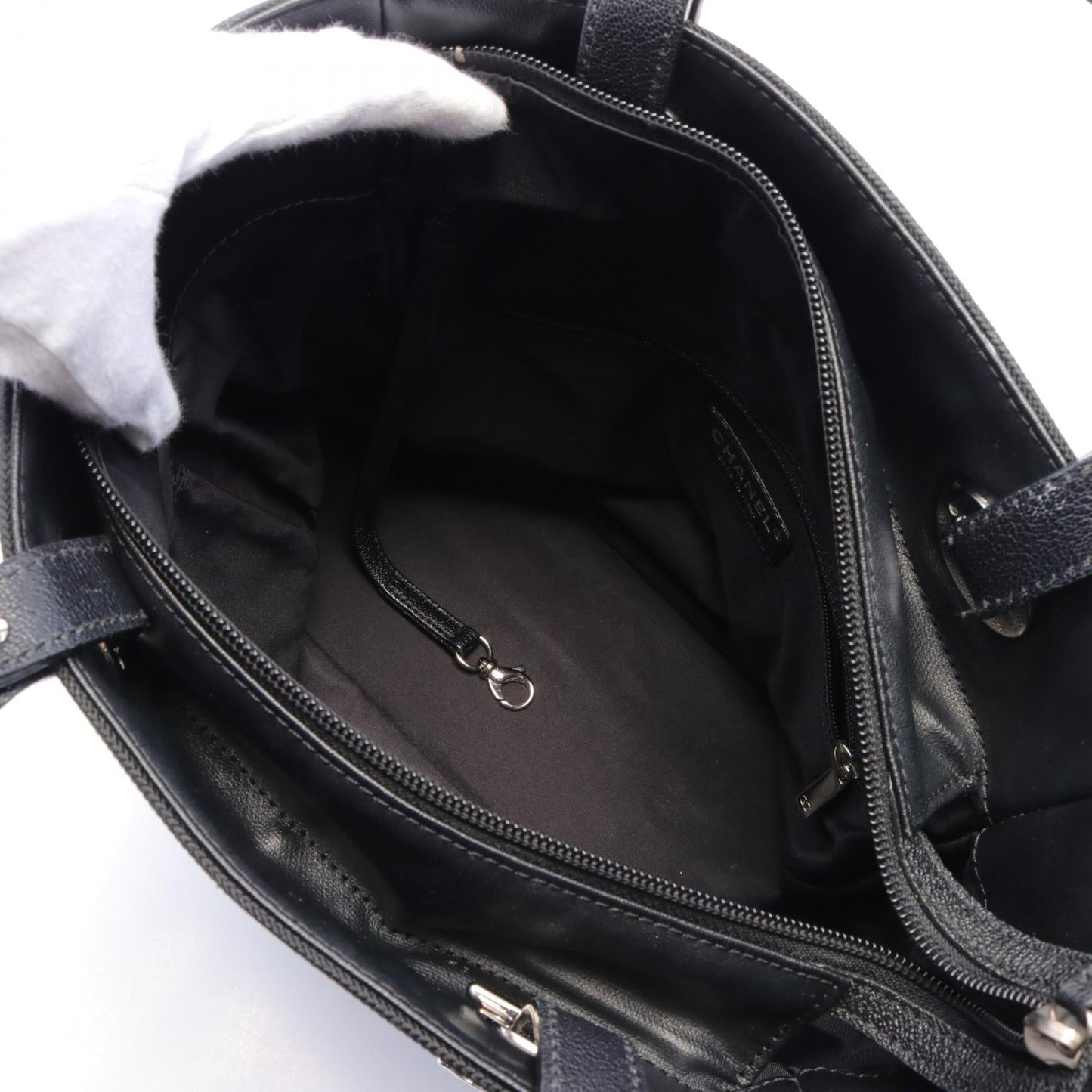 Chanel Paris Biarritz PM Tote Bag Leather PVC