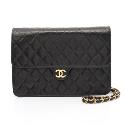 Chanel Matelasse Lambskin Shoulder Bag Black