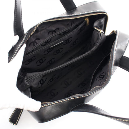 Chanel Wild Stitch Leather Handbag Black